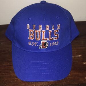 New Bull Durham Bulls Velcro back Royal Blue Whole Foods SGA baseball cap hat